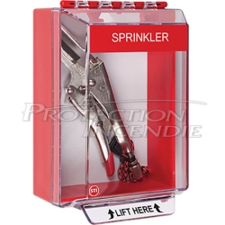 Sprinkler clamp cover for emergency-grade marking