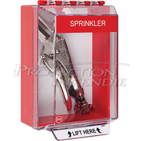 Couvercle pour pince sprinkler pour un balisage adapté à l'urgence