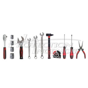 Basic tool kit - with standard tools for fire extinguisher testing