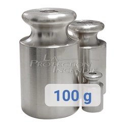 Poids d'étalonnage en acier inoxydable 100g - catégorie M2 - sans crochet