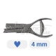 Hardened steel punch pliers - Core - 4 mm - for inspection technician
