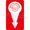 Panel 30 x 60 cm "Fire hydrant diameter 100"