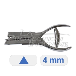 Hardened steel punch pliers - Triangle - 4 mm - for inspection technician