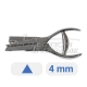 Hardened steel punch pliers - Triangle - 4 mm - for inspection technician