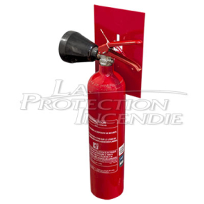 Magnetic bracket for mounting a 2kg CO² fire extinguisher