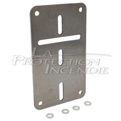 Fire extinguisher mounting plate