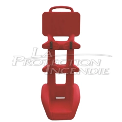 Chariot de sécurité mobile à équiper pour le premier secours, et la prévention du risque d'incendie sur les chantiers.