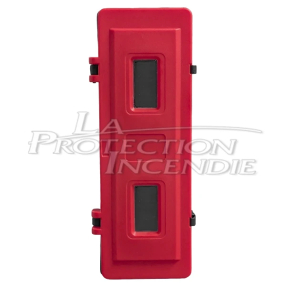 Armoire extincteur 6-9L/Kg rouge 2 hublots - Sans clé