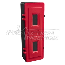 Armoire extincteur 6-9L/Kg rouge 2 hublots - Sans clé