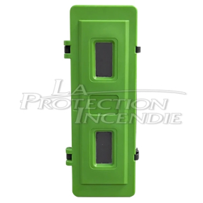 Green door cabinet for safety shower - Keyless