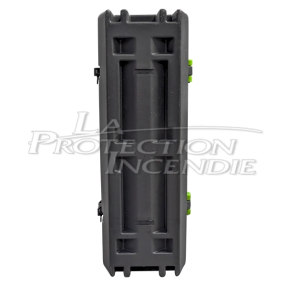 Green door cabinet for safety shower - Keyless