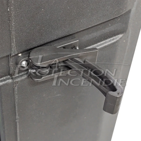 Green door cabinet for safety shower - Keyless