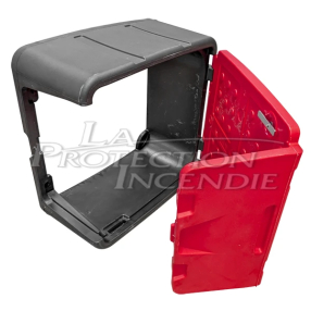 Polyethylene resin box for fire hose reels