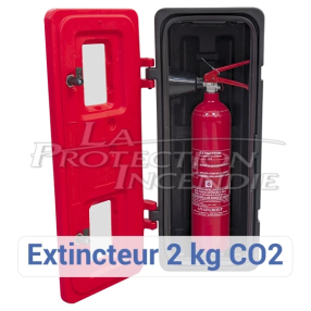 Armoire pour extincteurs 6L/Kg - Clé et Bris de Glace