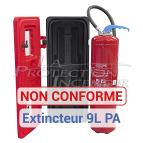 Armoire pour extincteurs 6L/Kg - Clé et Bris de Glace