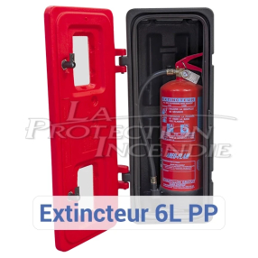 Cabinet for 6L/Kg fire extinguishers - Key and Glass Breaker