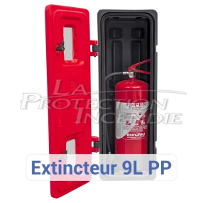 Armoire pour extincteurs 9L/Kg - Clé et Bris de Glace
