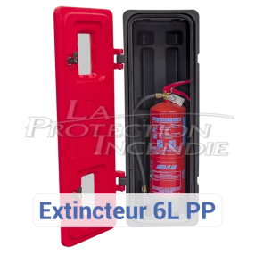 Armoire pour extincteurs 9L/Kg - Clé et Bris de Glace