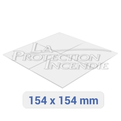 Plexiglass for gas valve box - 154mm