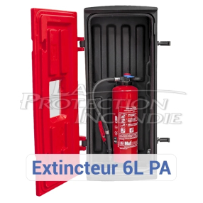 Coffret Mobile sur Roues pour Extincteur 6/9L et CO2 - Sans Clé