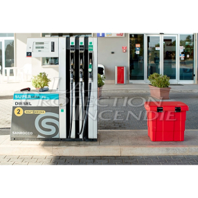 Polypropylene absorbent and sand bin - 100L