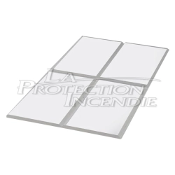 Vitre Synthétique Rainurée pour Boîte à Clé