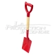 Square-headed shovel for sandbox