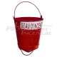 Red Fire Bucket with Round Bottom - 10L