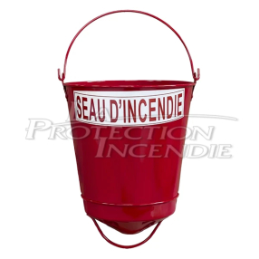 Seau Incendie Rouge Fond Rond - 10L