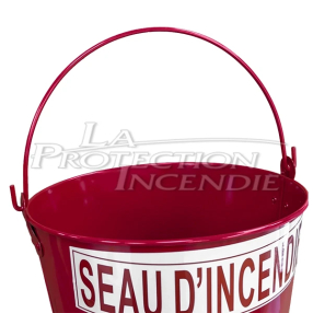 Seau Incendie Rouge Fond Rond - 10L