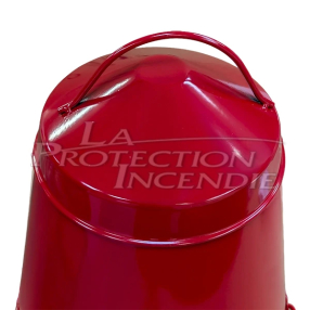 Seau Incendie Rouge Fond Rond - 10L