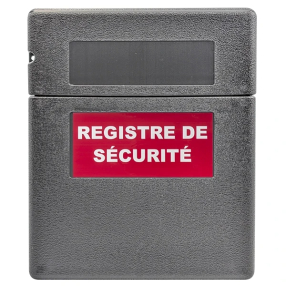 Boîte pour registre sécurité