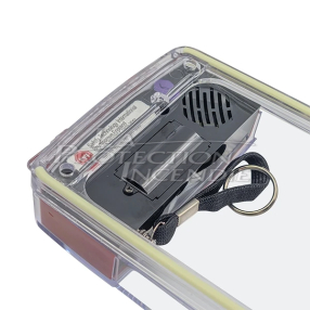 Cover with alarm for manual trigger