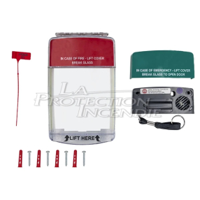 Cover with alarm for manual trigger