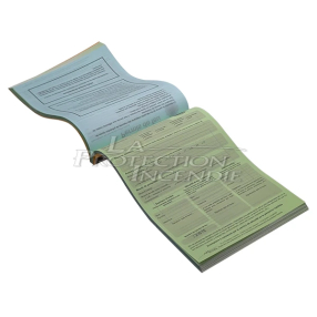 Permis de feu A4 - Carnet de 50 Liasses