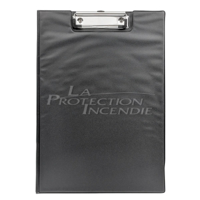A4 Black Clipboard with Flap and Clip