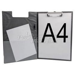 A4 Black Clipboard with Flap and Clip
