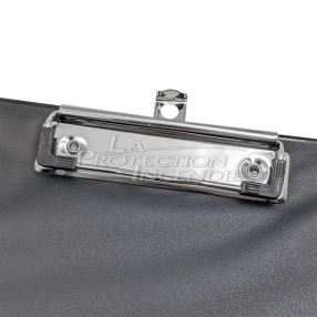 A4 Black Clipboard with Flap and Clip