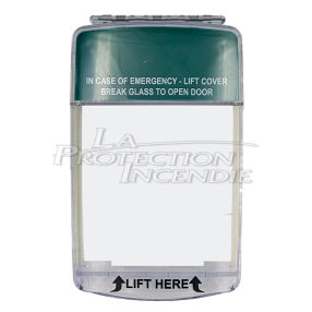 Cover with alarm for manual trigger