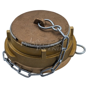 Raccord d'alimentation rainuré pour colonne sèche en laiton - DN 65