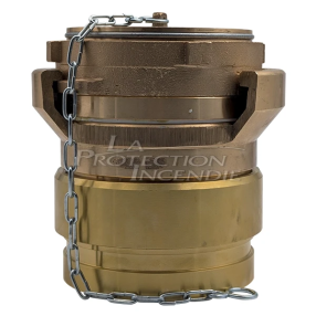 Grooved supply fitting for brass dry riser - DN 100