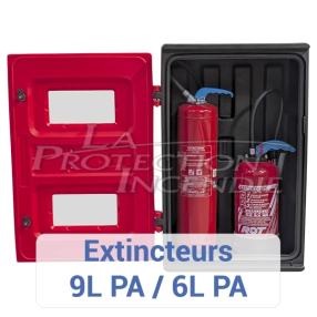 Armoire pour 2 extincteurs 6-9L/Kg - Avec Clé