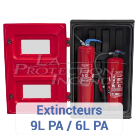 Armoire pour 2 extincteurs 6-9L/Kg - Avec Clé