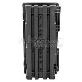 6L/Kg Black Fire Extinguisher Cabinet with Clips - Lockable