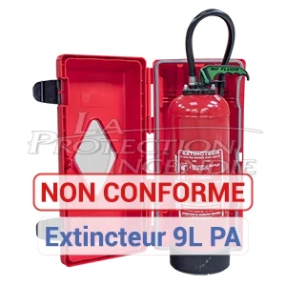 Armoire Extincteur 6L/Kg Rouge à Clips - Cadenassable