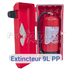 Armoire Extincteur 6L/Kg Rouge à Clips - Cadenassable