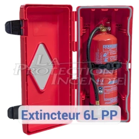 Armoire Extincteur 6L/Kg Rouge à Clips - Cadenassable