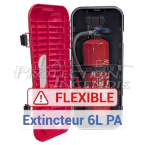 Fire extinguisher cabinet, 650 mm high - Stackable and lockable