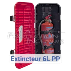 Fire extinguisher cabinet, 650 mm high - Stackable and lockable