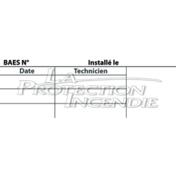 Etiquette de vérification BAES